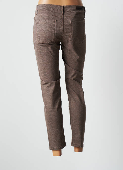 Pantalon 7/8 marron DENIM STUDIO pour femme