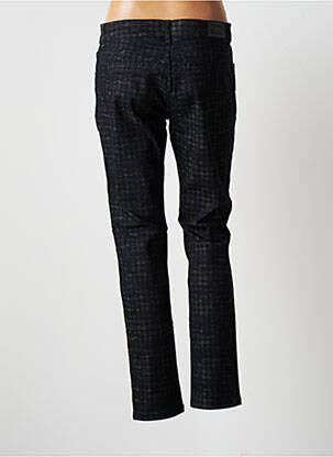 Pantalon chino broderie galons latéraux taille normale noir ET COMPAGNIE femme