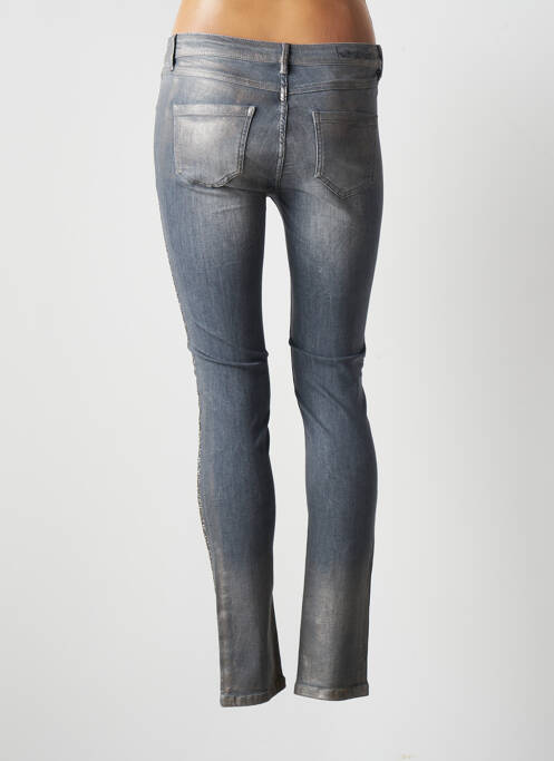 Jeans skinny stretch taille basse gris HUIT SIX SEPT femme