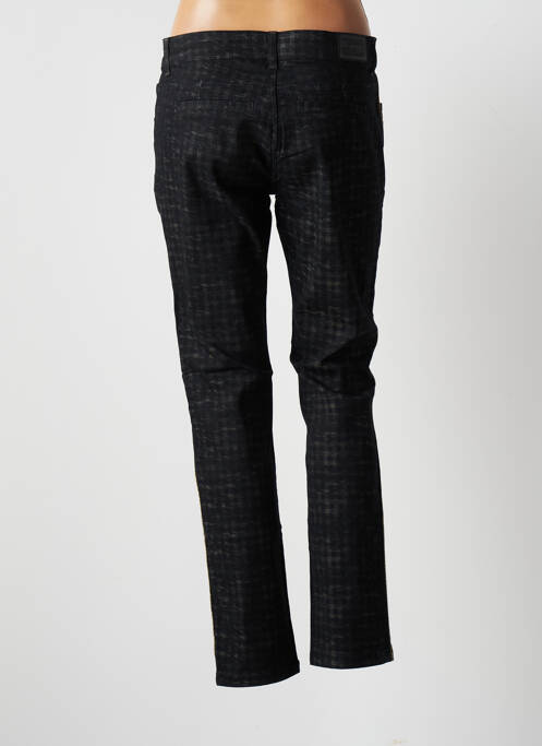 Pantalon chino broderie galons latéraux taille normale noir ET COMPAGNIE femme