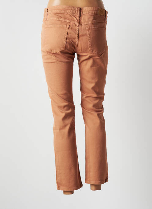 Jeans coupe slim marron DES PETITS HAUTS pour femme