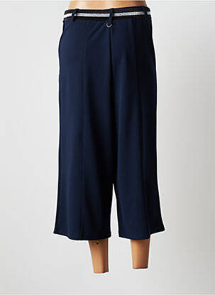 Pantacourt taille haute taille haute bleu DECA femme