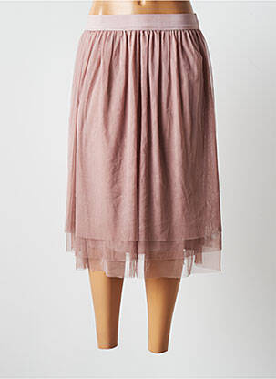 Jupe mi-longue coupe évasée rose ALEXANDRE LAURENT femme