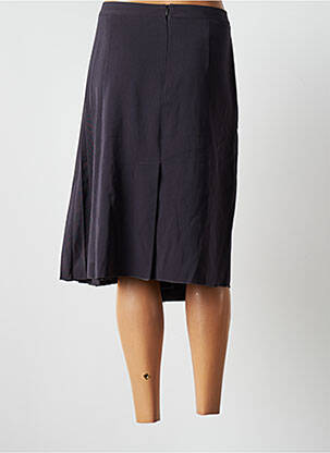 Jupe mi-longue stretch gris GAROU PARIS femme