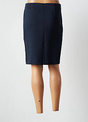 Jupe mi-longue stretch bleu POUSSIERE D'ETOLE femme