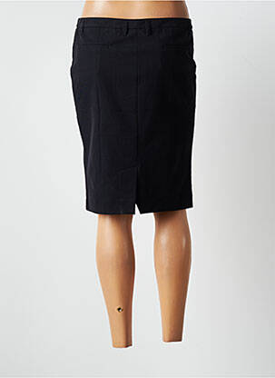 Jupe mi-longue stretch noir LOLA femme