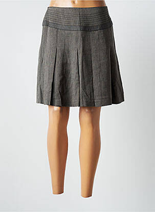 Jupe courte taille haute gris UN POINT C EST TOUT femme