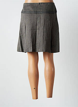 Jupe courte taille haute gris UN POINT C EST TOUT femme