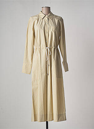 Robe longue manches longues manches longues beige RAILS femme
