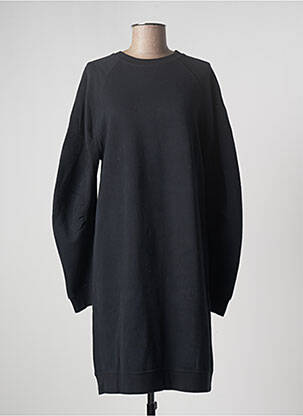 Robe mi-longue manches longues manches longues noir SET femme