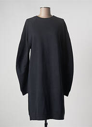 Robe mi-longue manches longues manches longues noir SET femme