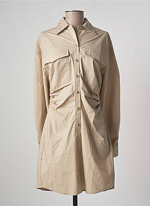 Robe courte manches longues manches longues beige SECOND FEMALE femme