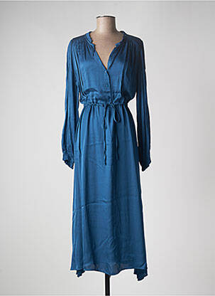 Robe longue bleu PAKO LITTO pour femme
