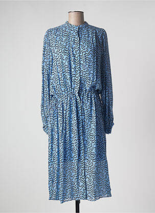 Robe mi-longue bleu SECOND FEMALE pour femme