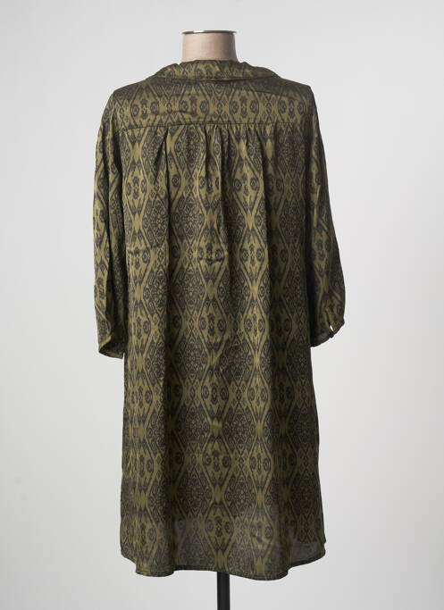 Robe courte vert PAKO LITTO pour femme