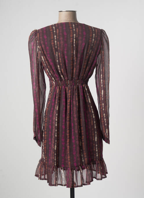 Robe courte violet JANE WOOD pour femme