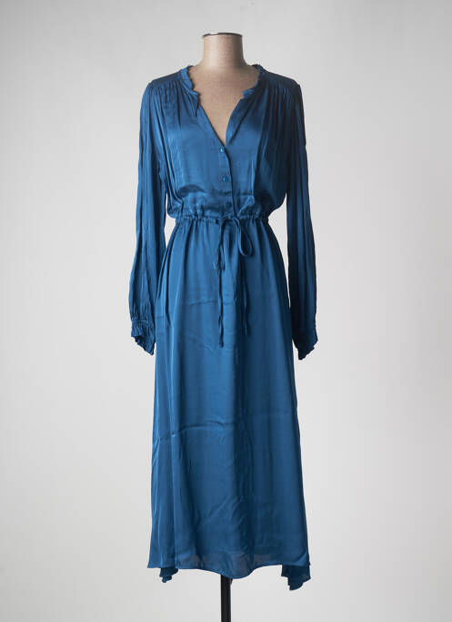 Robe longue bleu PAKO LITTO pour femme