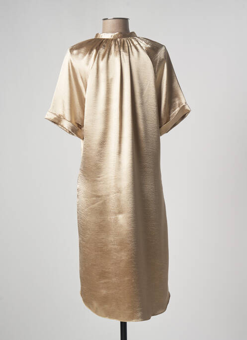 Robe mi-longue beige RABENS SALONER pour femme