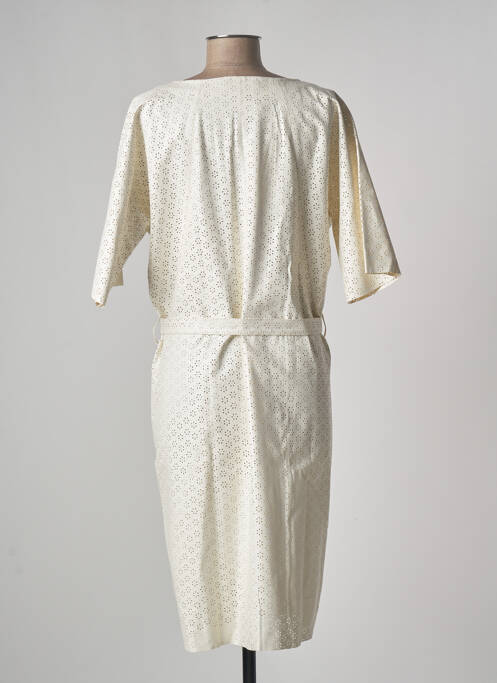 Robe mi-longue beige SUMMUM pour femme