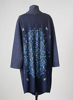 Veste casual tissage suedine bleu WNT COLLECTION femme