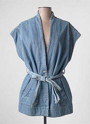 Veste en jean coupe cintrée bleu SECOND FEMALE femme