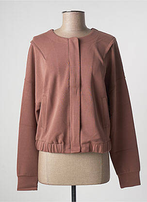 Veste casual col rond marron SUMMUM femme