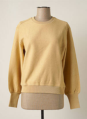 Sweat-shirt stretch manches longues beige SUMMUM femme