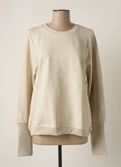 Sweat-shirt beige SUMMUM pour femme seconde vue