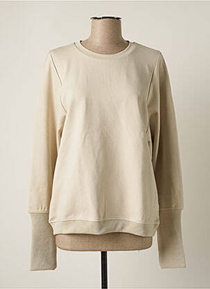 Sweat-shirt beige SUMMUM pour femme