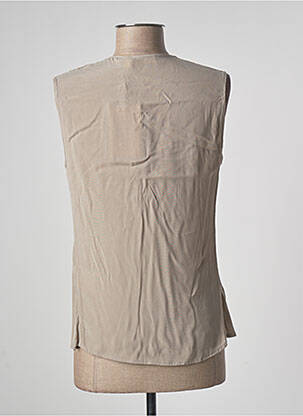 Top coupe fluide sans manche gris RABENS SALONER femme