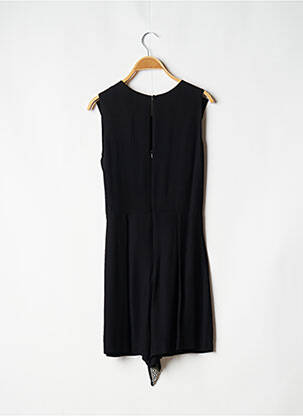 Combishort fermeture boutonnée au dos sans manche noir LAUREN VIDAL femme