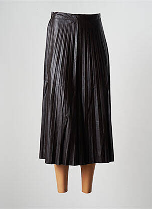 Jupe longue taille haute marron LAUREN VIDAL femme