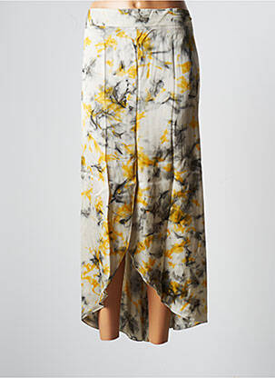 Jupe longue imprimé fantaisie gris RABENS SALONER femme