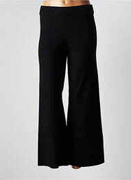 Pantalon large taille haute taille haute noir YERSE femme