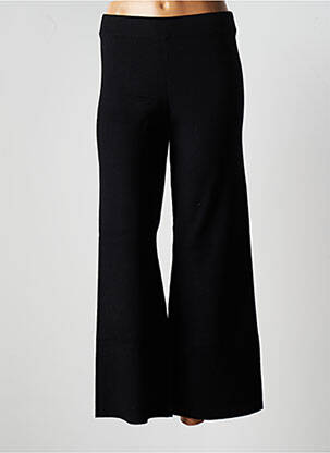 Pantalon large taille haute taille haute noir YERSE femme