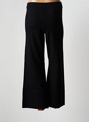 Pantalon large taille haute taille haute noir YERSE femme