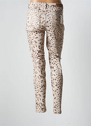 Pantalon slim stretch taille normale beige SUMMUM femme