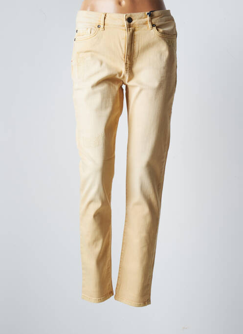 Jeans coupe slim slim taille normale jaune BLUE DAZE femme