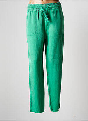 Pantalon droit vert HAPPY pour femme
