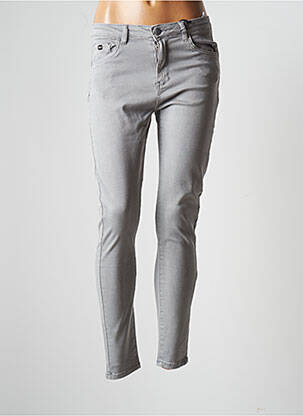 Pantalon slim gris WHY NOT pour femme