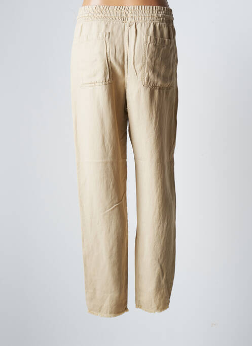 Pantalon droit beige HAPPY pour femme