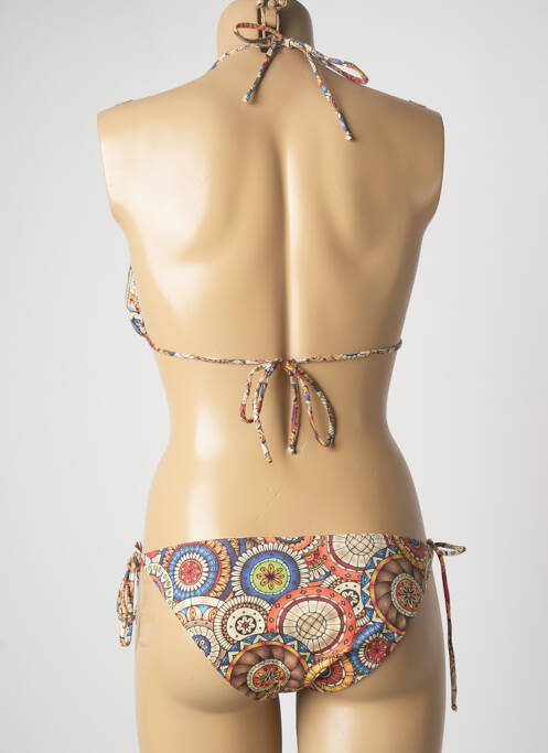 Maillot de bain 2 pièces marron GENIUS femme