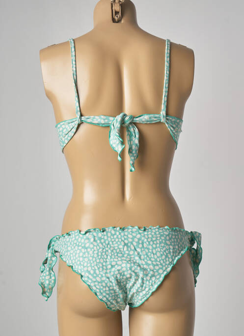 Maillot de bain 2 pièces vert GENIUS pour femme