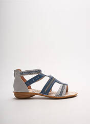 Sandales/Nu pieds bleu FUGITIVE BY FRANCESCO ROSSI pour femme seconde vue
