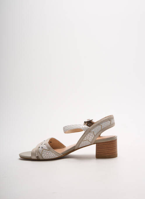 Sandales/Nu pieds blanc FUGITIVE BY FRANCESCO ROSSI pour femme