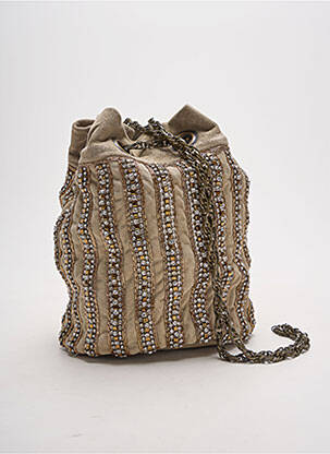 Sac poignée 1 anse de portée forme sceau beige MINE DE RIEN femme