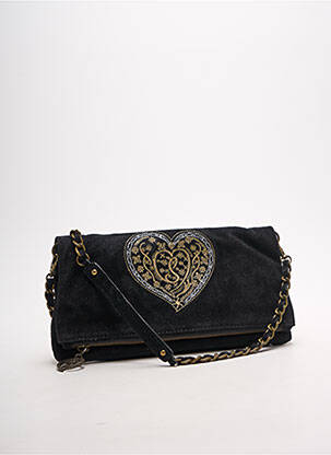 Sac fermeture zippée forme rectangulaire noir MINE DE RIEN femme