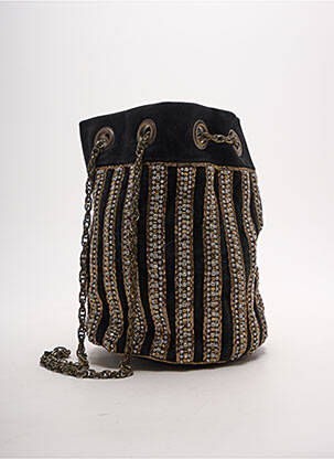 Sac multipoches forme sceau noir MINE DE RIEN femme