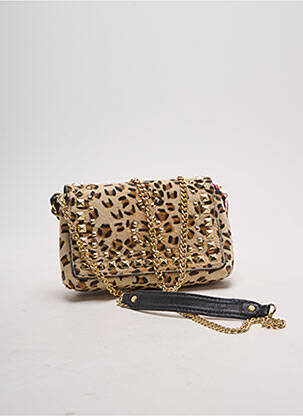Sac bandoulière amovible forme rectangulaire beige MINE DE RIEN femme