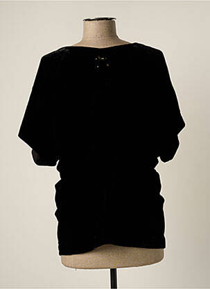 Blouse manches courtes manches courtes noir MINE DE RIEN femme